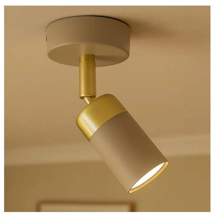 Brilagi - Fali spotlámpa POKER 1xGU10/25W/230V bézs