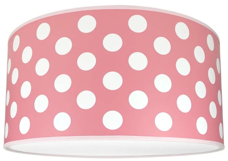Gyerek mennyezeti lámpa DOTS PINK 2xE27/60W/230V rózsaszín