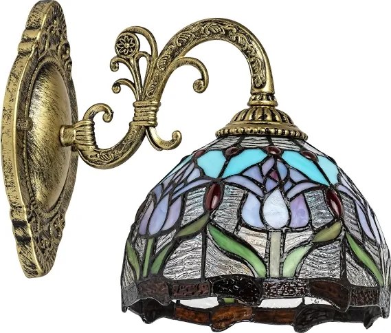 Brilagi - Tiffany ólomüveg falilámpa LORAS 1xE27/40W/230V