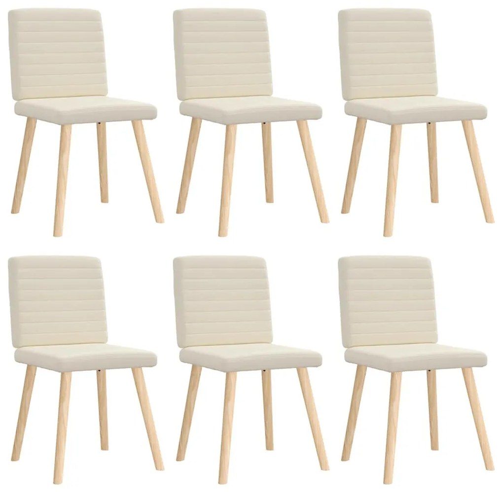 6 db vászonkárpitozású étkezőszék