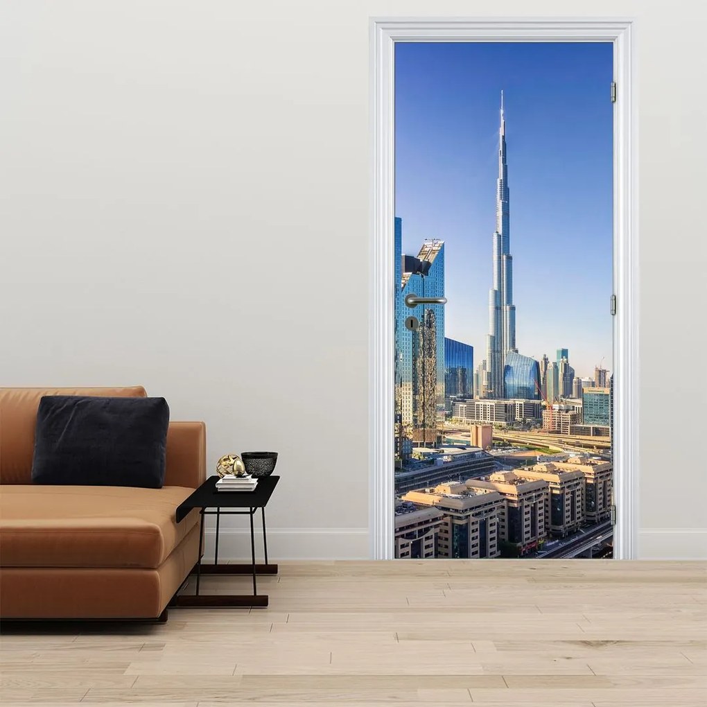 Fotótapéta ajtóra - Dubai reggel (95x205cm)
