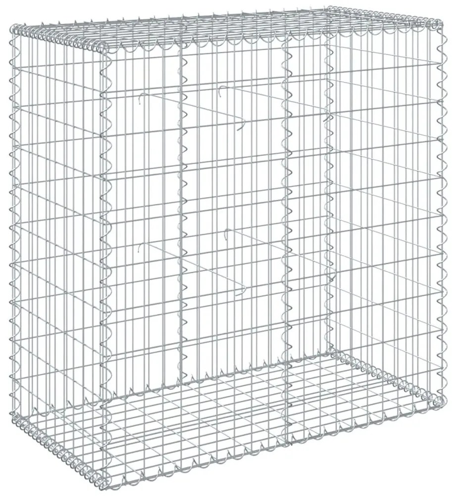 horganyzott vas gabion kosár fedéllel 100 x 50 x 100 cm