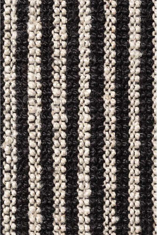 Fekete kézi szövésű juta szőnyeg 160x230 cm Harvest Ebony – Elle Decoration