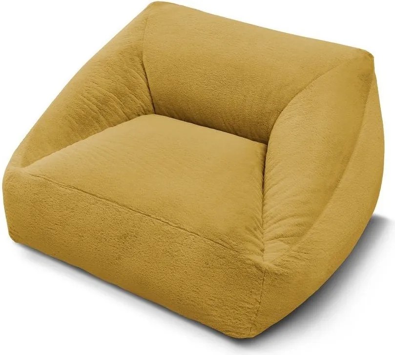 Sárga műszőrme babzsákfotel Lilibet – Bobochic Paris