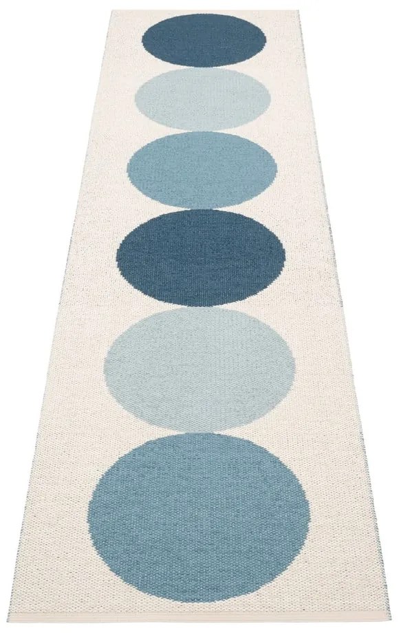 Kék-krémszínű kültéri-beltéri futószőnyeg 70x280 cm Otto Sky – Pappelina