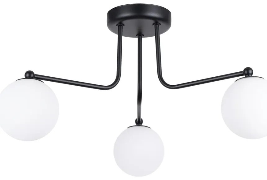 Fekete-fehér mennyezeti lámpa Beam – Sollux