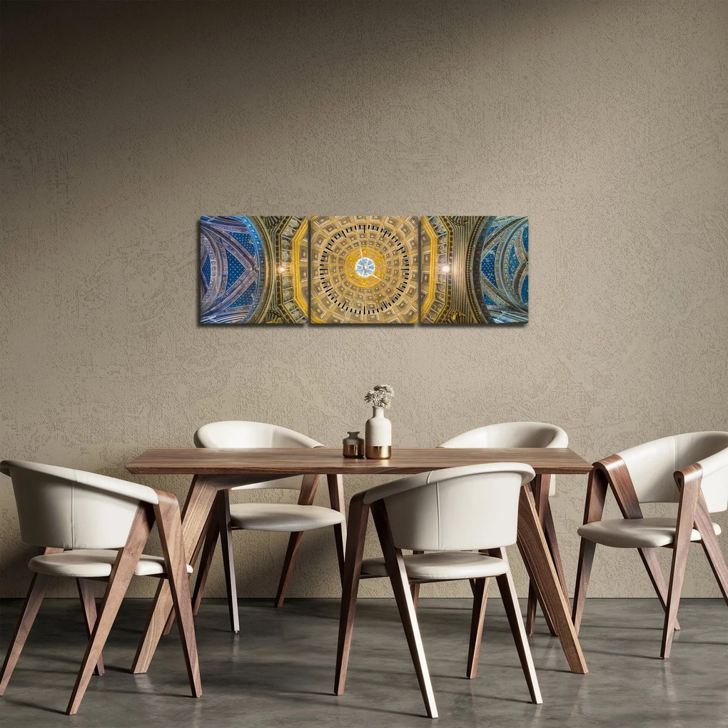 A Siena templom mennyezetének képe (órával) (90x30 cm)