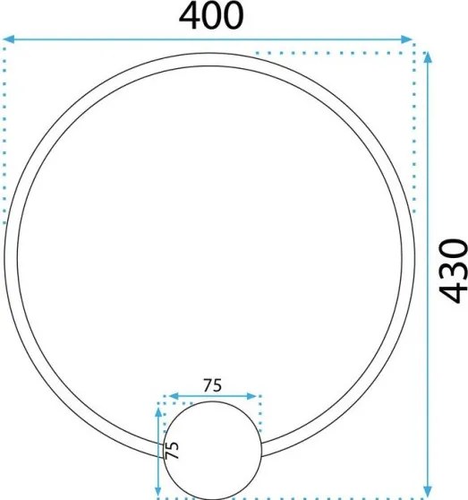 MORETTI MO9551 SEEN Arany Színű Fali Lámpa 17W LED 1500lm 4000K IP20