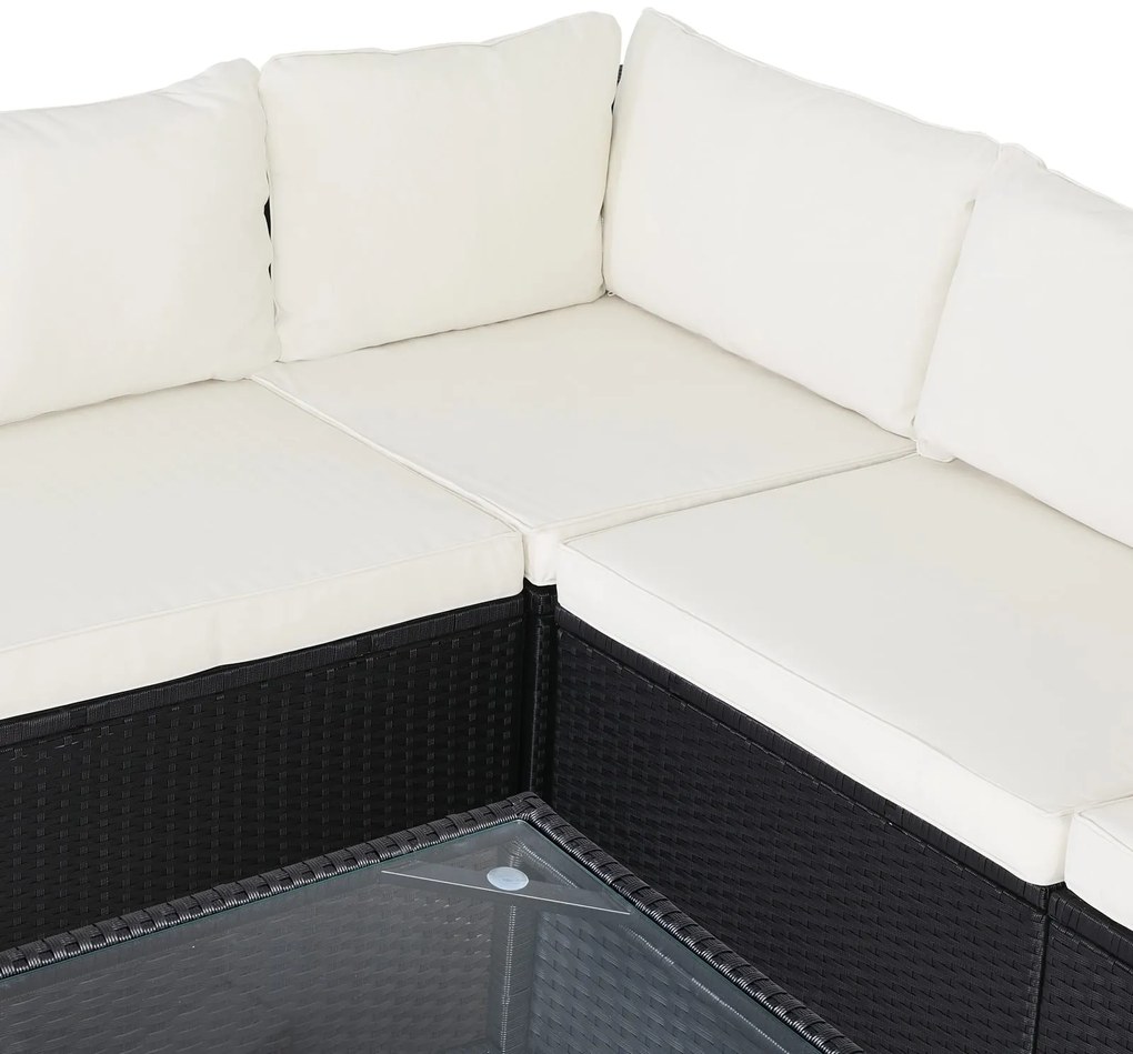 Casaria® Agen II kerti rattan bútor szett
