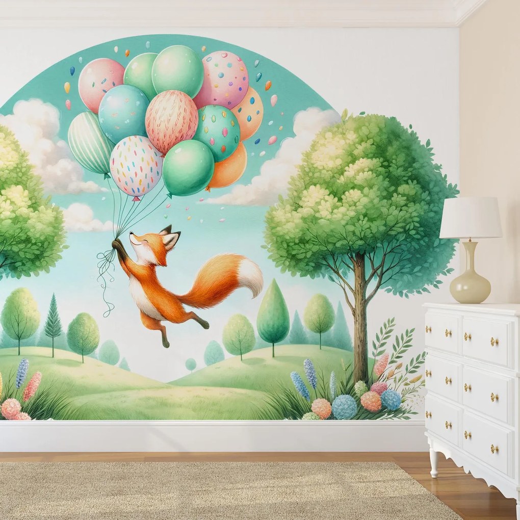 Fotótapéta - Boldog repülő róka (147x102 cm)