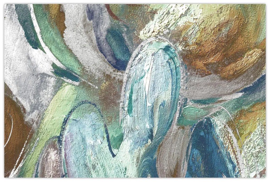 Kép - Absztrakt figurás festészet (90x60 cm)