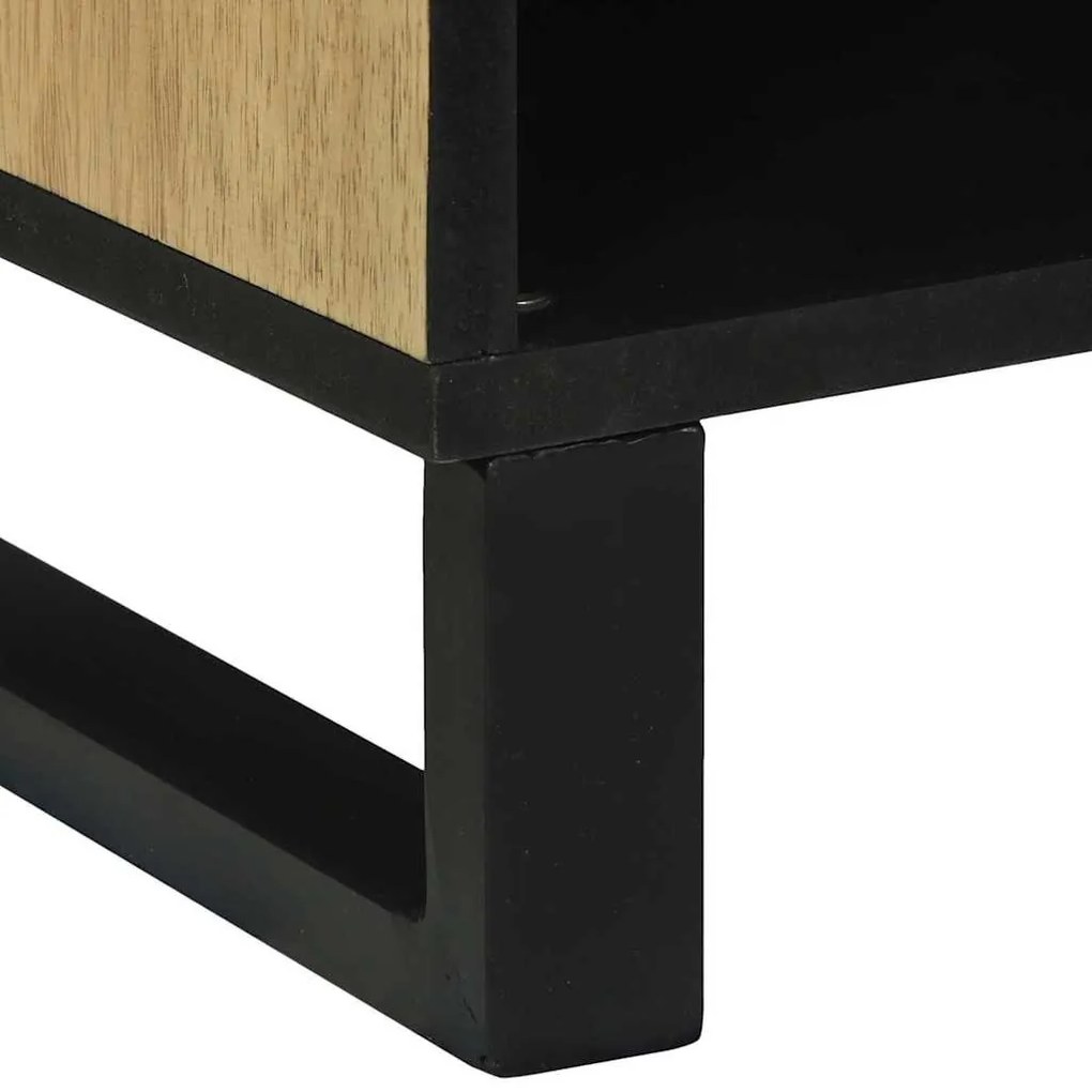 Média tároló szekrény Barna 80 x 33.5 x 46 cm tömör mangófa