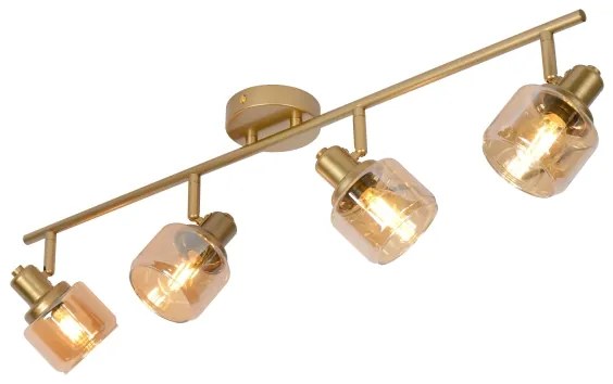 Lucide 77979/04/02 - Spotlámpa BJORN 4xE14/40W/230V arany