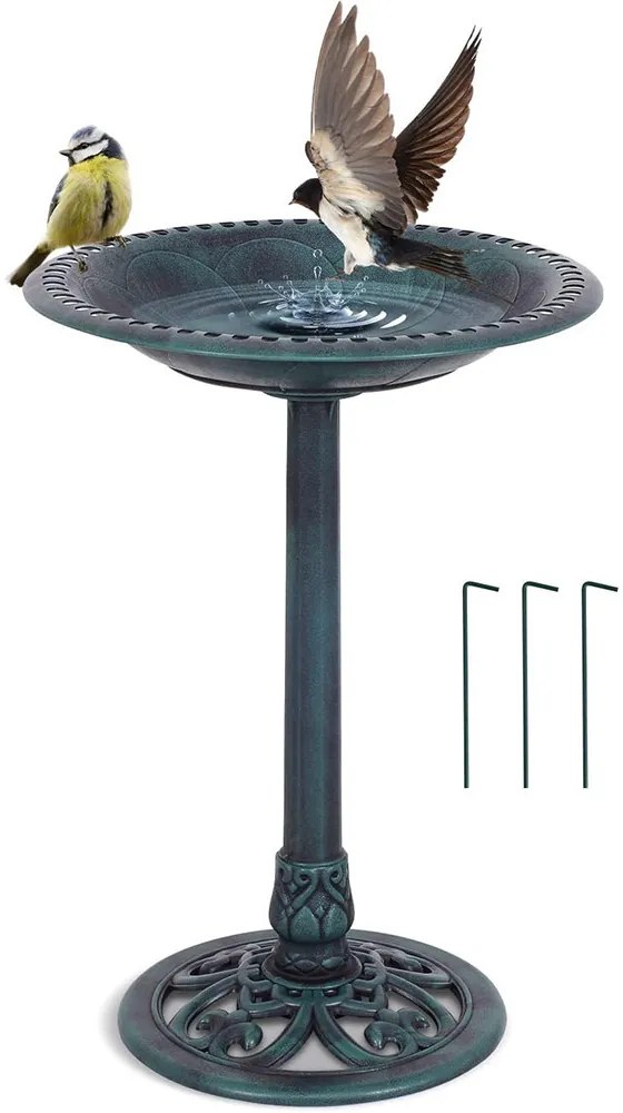 Műanyag madáritató, zöld