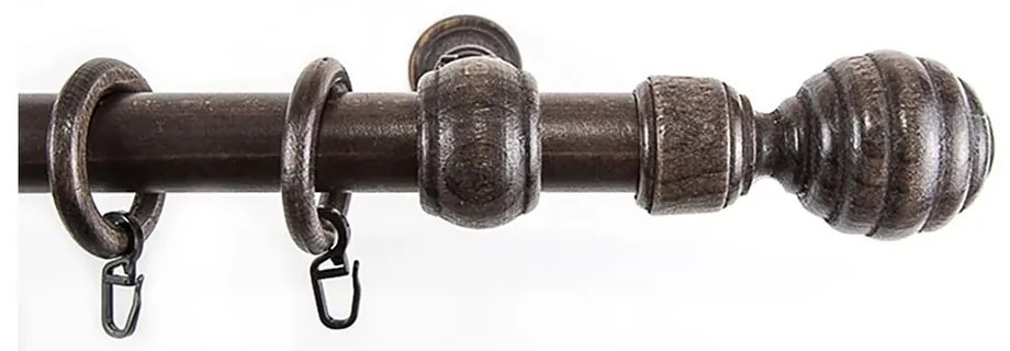 Fa függönykarnis 120 cm Granat – SP TREND