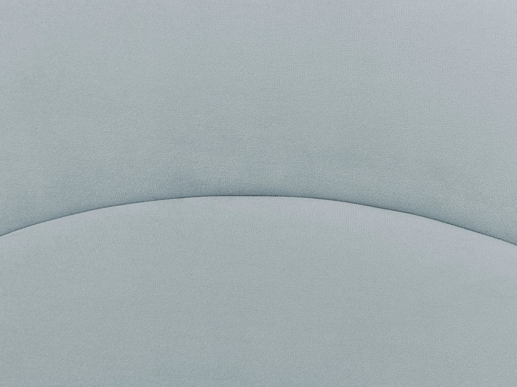 Világoskék bársony ágyneműtartós ágy 90 x 200 cm ANET Beliani