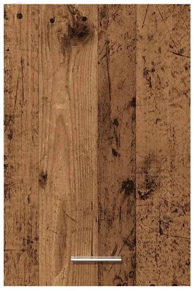 antik fa színű szerelt fa függőszekrény 40 x 31 x 60 cm