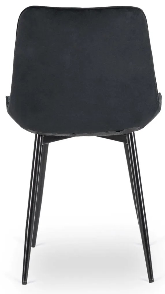Fekete Bársony Étkezőszék. CHRIS