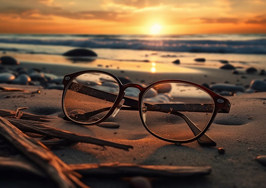 Poszter 84,1x59,4cm Naplemente üvegen keresztül