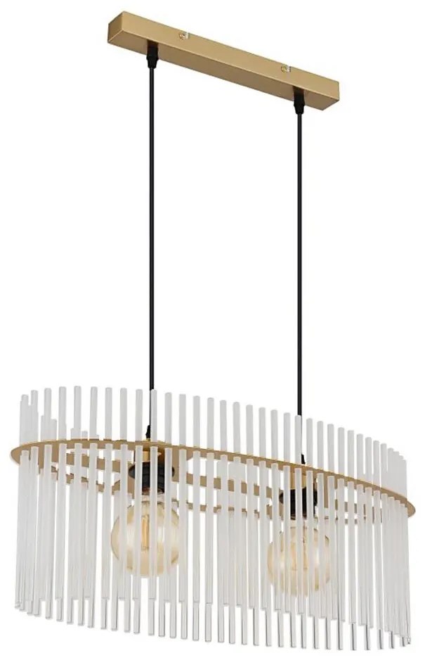 Globo 15698H3M - Csillár zsinóron GORLEY 2xE27/60W/230V arany
