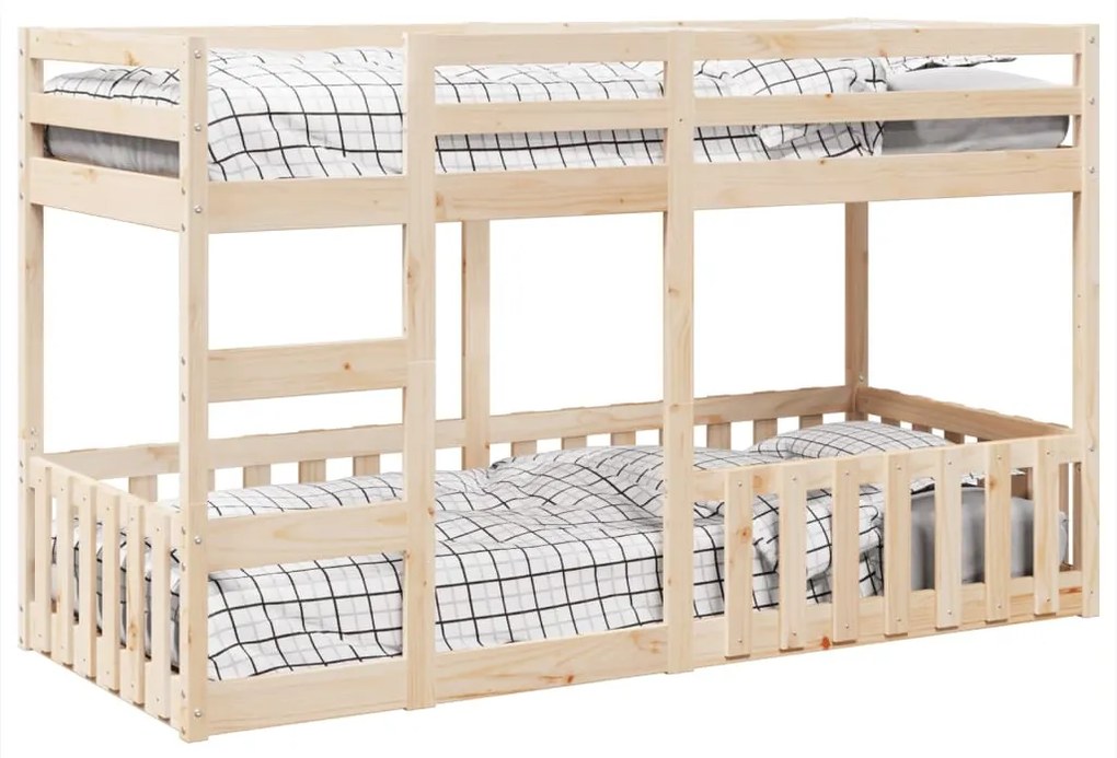 tömör fenyőfa emeletes ágy 90 x 200 cm