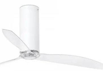 FARO 32034 - Mennyezeti ventilátor TUBE FAN fehér/átlátszó á. 128 cm