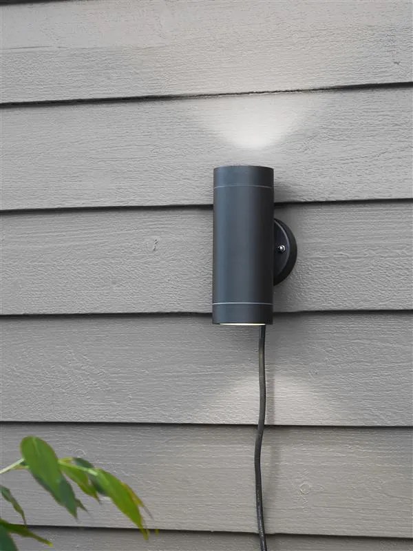 MARKSLÖJD 108169 GARDEN24 Modern Kültéri Fali Lámpa Fekete LED IP44