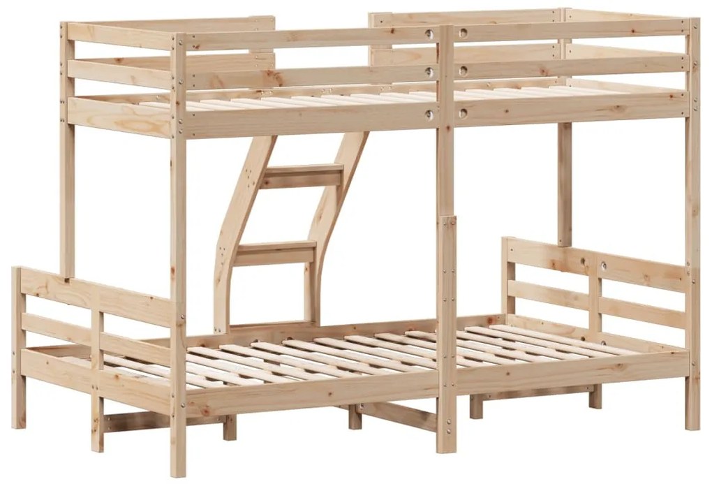 tömör fenyőfa emeletes ágy 90x200/120x200 cm
