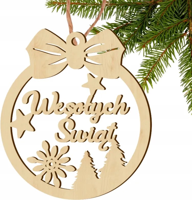 Fából Készült Bomba Boldog karácsonyt karácsonyra Mikulás Ajándék gravírozás