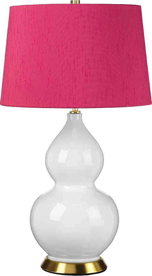 Elstead glamour klasszikus asztali lámpa isla fehér antik réz rózsaszín elsisla-ab-tl-cranberry