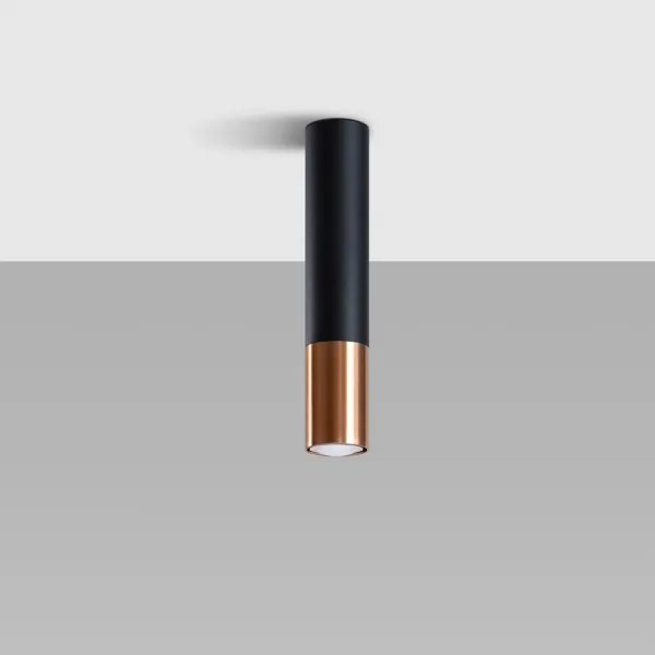 Sollux SL.0945 - Spotlámpa LOOPEZ 1xGU10/10W/230V fekete/réz