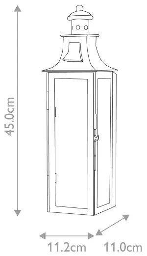 Elstead STOW - Kültéri fali lámpa STOW 1xE14/60W/230V IP44