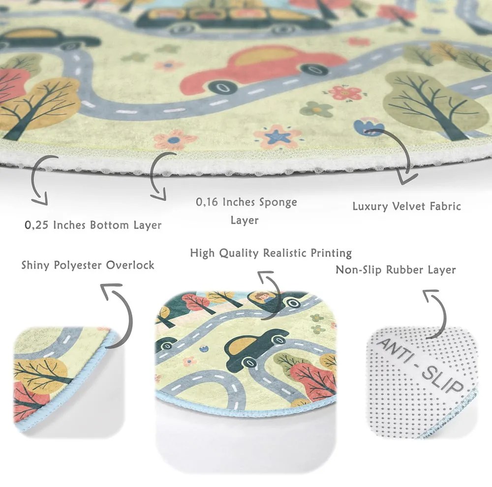 Gyerek szőnyeg ø 80 cm Comfort – Mila Home