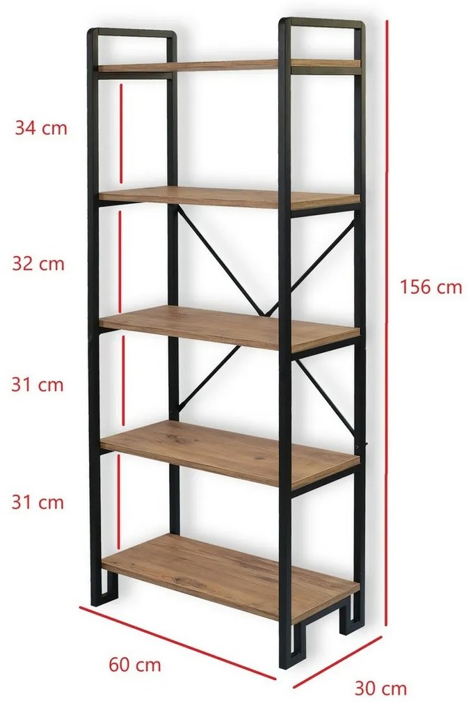 Abel Black and Atlantic Pine polcállvány