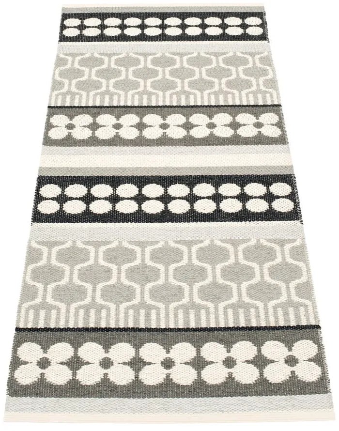 Szürke-krémszínű kültéri-beltéri futószőnyeg 70x180 cm Asta Warm Grey – Pappelina