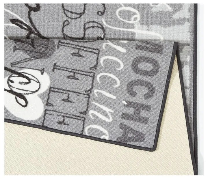 Coffee cup szürke konyhai futószőnyeg, 67 x 180 cm - Hanse Home