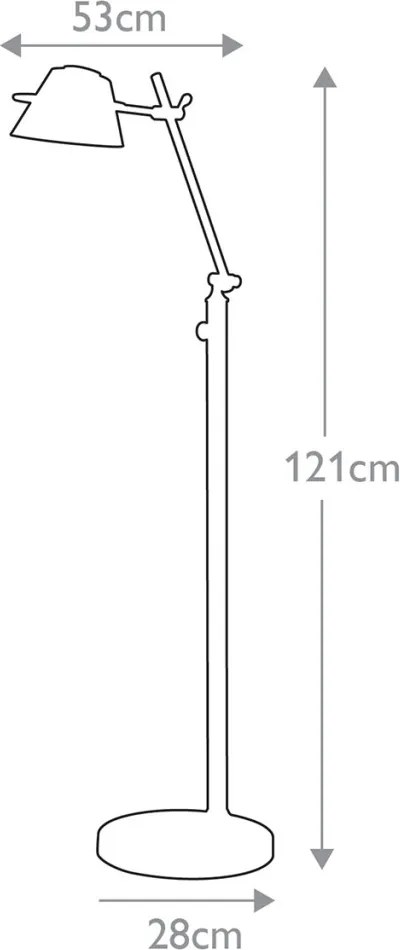 Quoizel SPENCER QZ-SPENCER-FL-BN Állólámpa 1x7W/LED