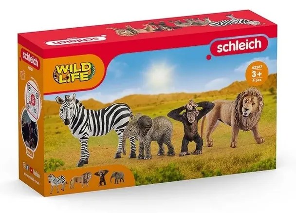 Schleich 42387 Vadállatok, 4 darab