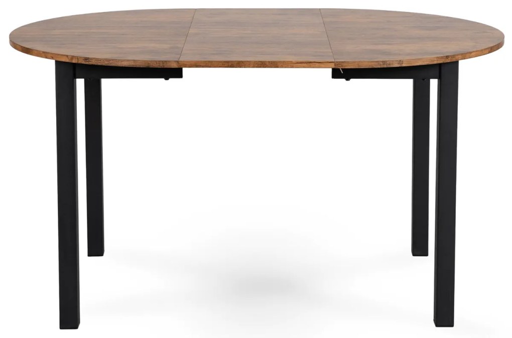 Bővíthető Étkezőasztal Rusztikus Tölgy/Fekete Színben. KANTE 102-142 cm