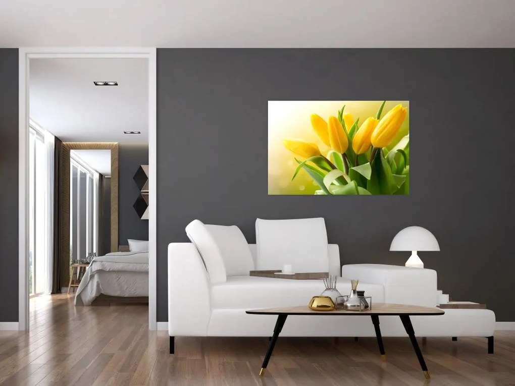 Kép - Sárga tulipán (90x60 cm)