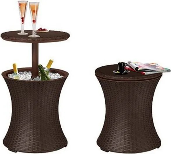 Cool Bar Rattan kerti italtartó asztal