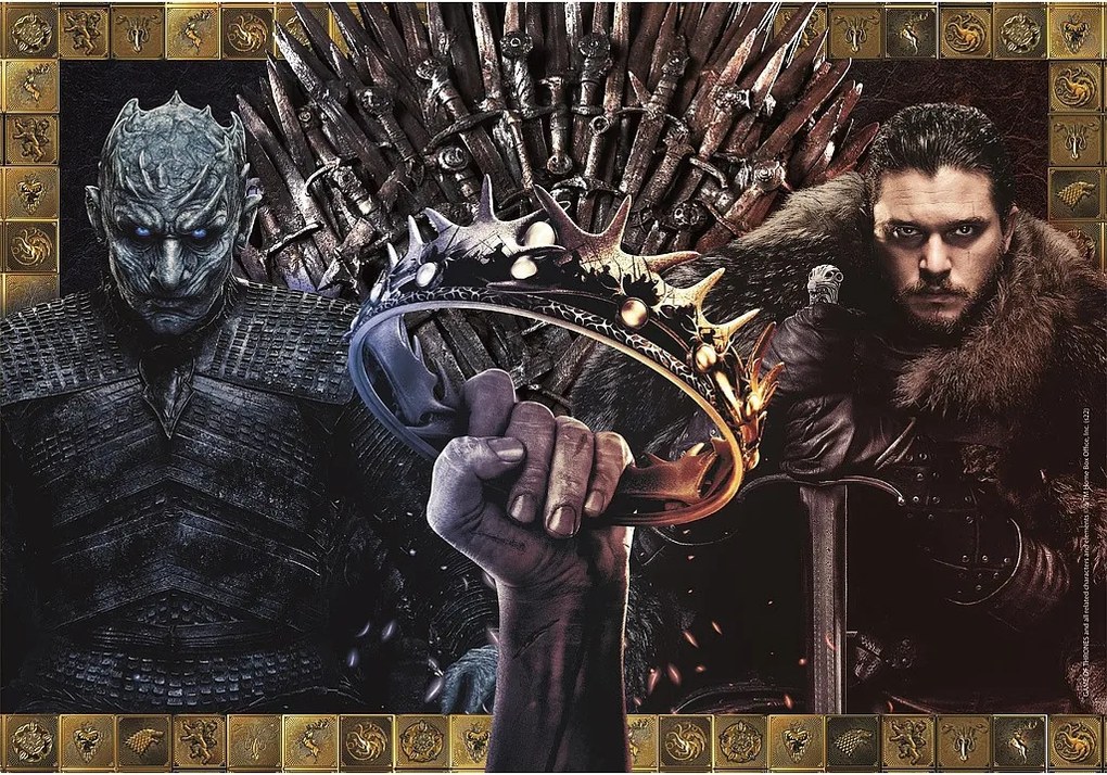 Trónok Harca Ice and Fire 1000 db-os Compact puzzle Clementoni