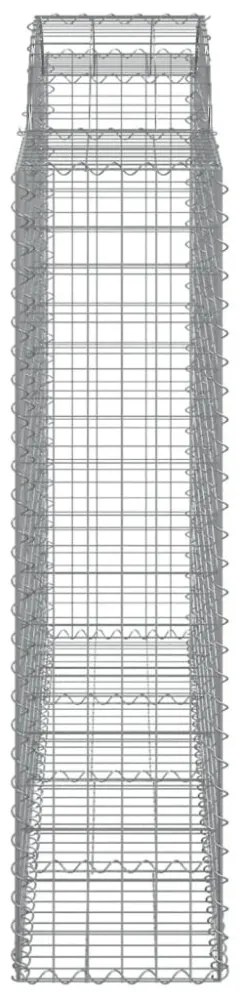 8 db íves horganyzott vas gabion kosár 200x50x160/180 cm
