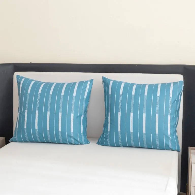 Mikroflanel párnahuzat STRIPELLE 40x50 cm, kék