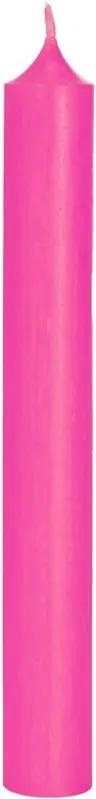 RAINBOW gyertya pink, 18cm / 8óra