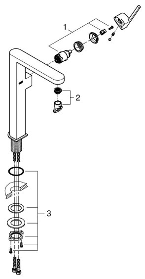 GROHE 32618003 - Mosdócsaptelep PLUS XL fényes króm