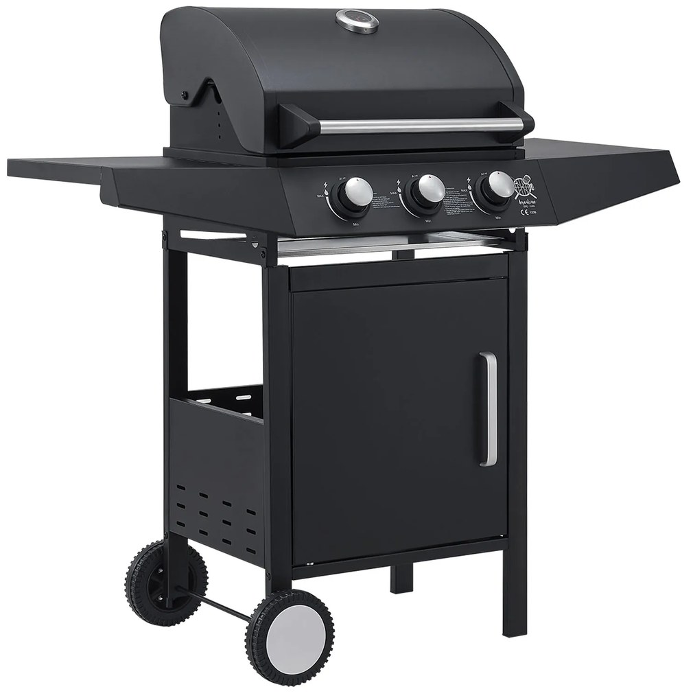 Juskys BBQ gázgrill Louisiana 3 égővel