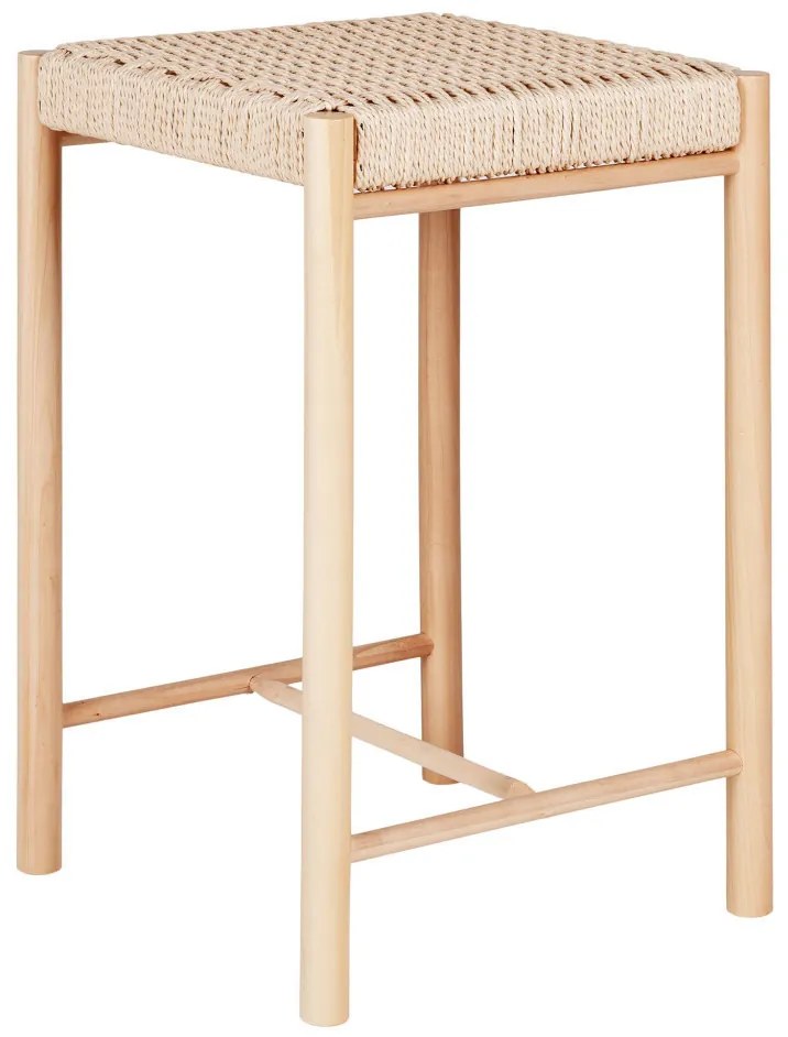 Abano bárszék, natúr, fonott ülőfelület
