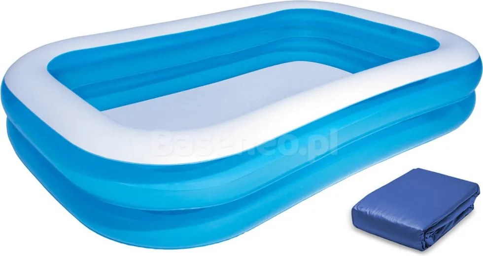 Bestway 54006 családi felfújható medence 262 x 175 x 51 cm + fedél