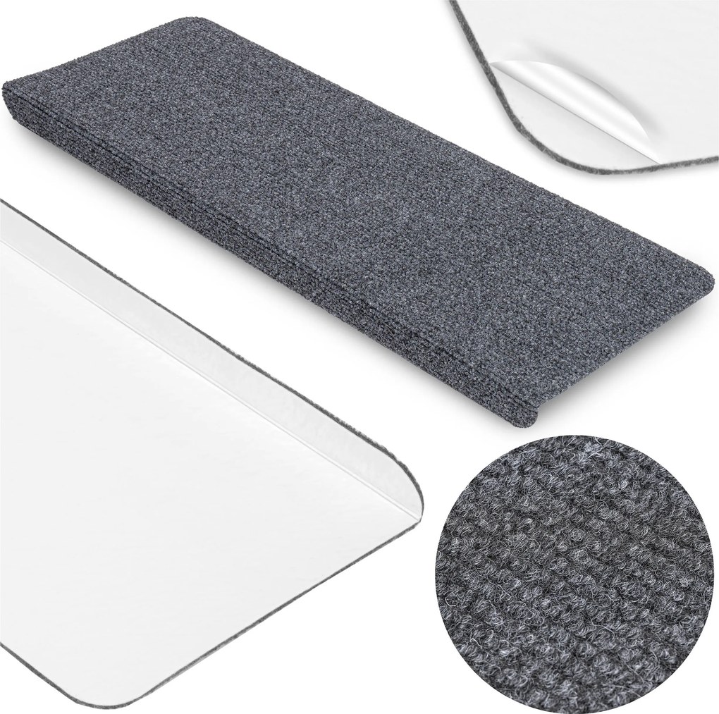 Lépcsőszőnyeg Adria grafit 1 db